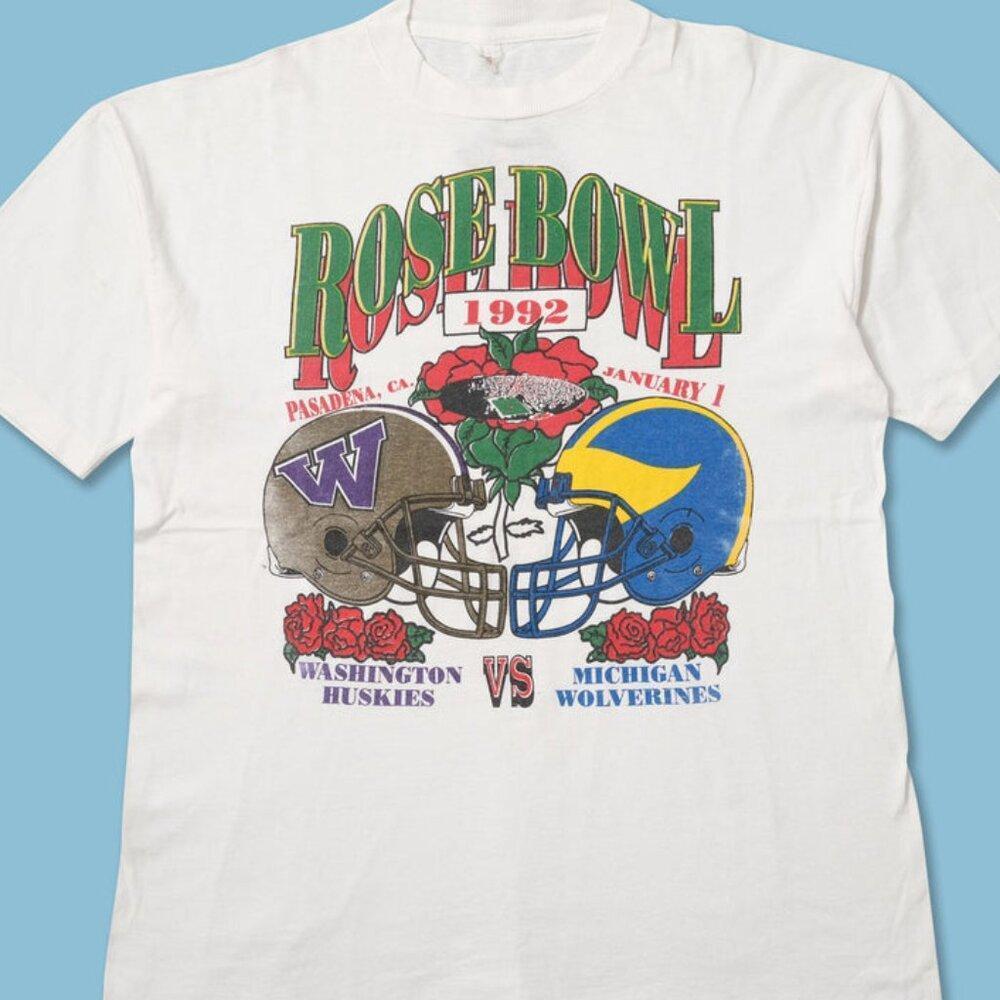 1992 Washington Huskies Michigan Wolverines Rose Bowl Shirt